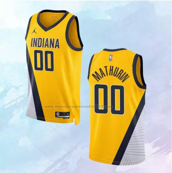 NO 00 Bennedict Mathurin Camiseta Indiana Pacers