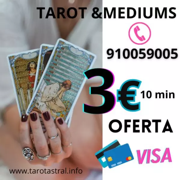 videncia 10 min x 3 euros VISA 910059005