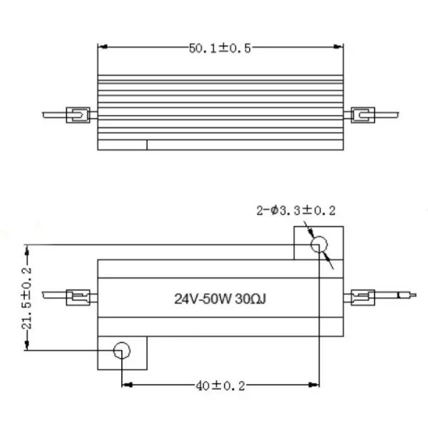 Resistencias de carga ficticia, para luces Led