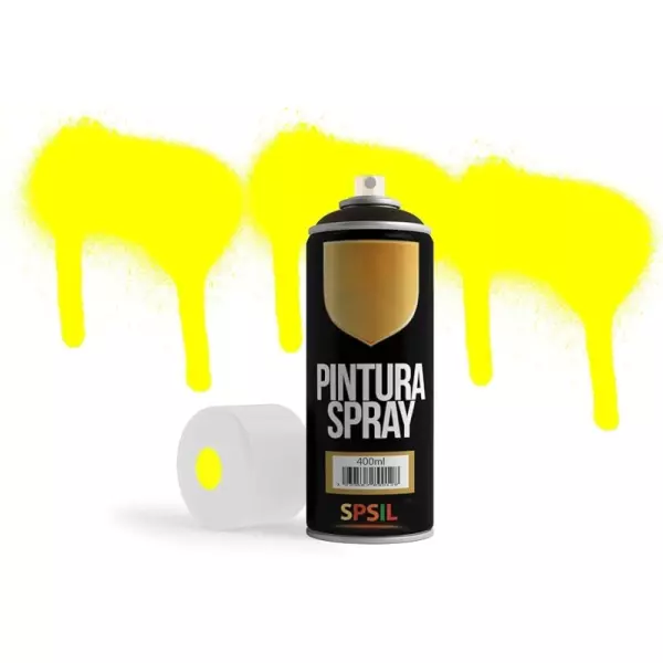 8581 SPRAY PINTURA COLOR AMARILLO FLUOR 400 ML. SPSIL