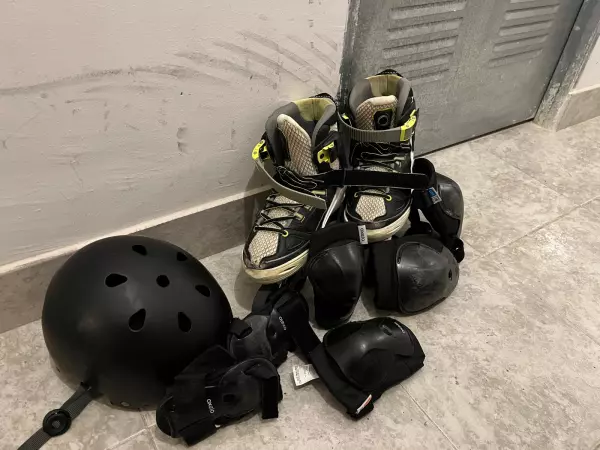 Patines en linea con protectores