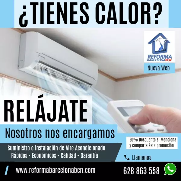 AIRE ACONDICIONADO CON BOMBA DE CALOR
