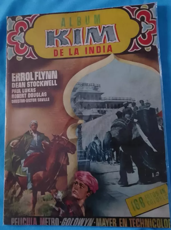 ALBUM CROMOS COMPLETO KIM DELA INDIA 1954 ORIGINAL PERFECTO