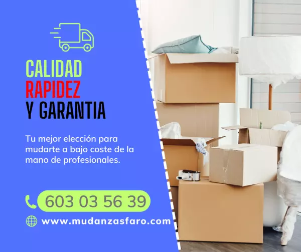 mudanzas: calidad - rapidez y seguridad garantizada