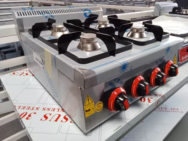 COCINA A GAS 4 FOGONES SOBREMESA