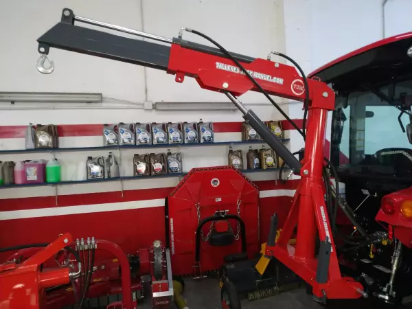 GRUA TJM 1.2T. CON PROLONGA HIDRAULICA PARA TRACTOR