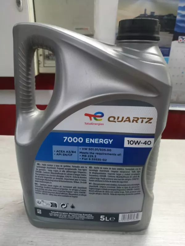 ACEITE 10W/40 Quartz Diesel 7000 5L
