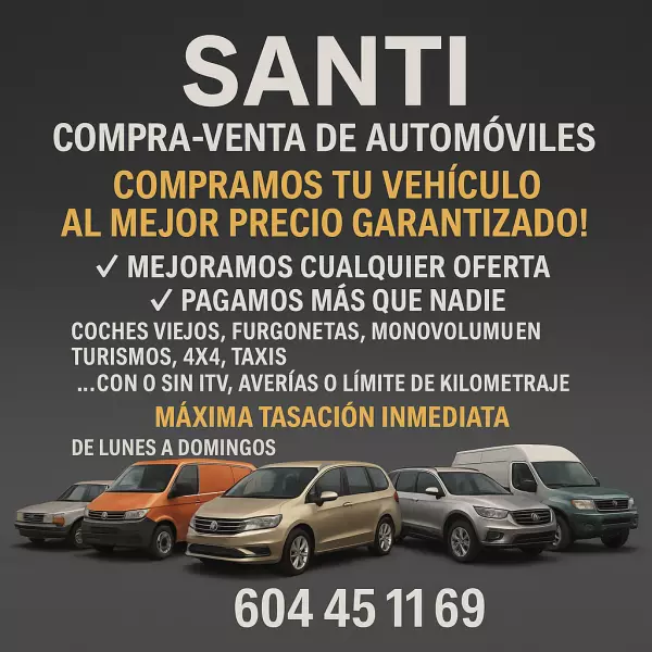 Compro tus vehículos al mejor precio