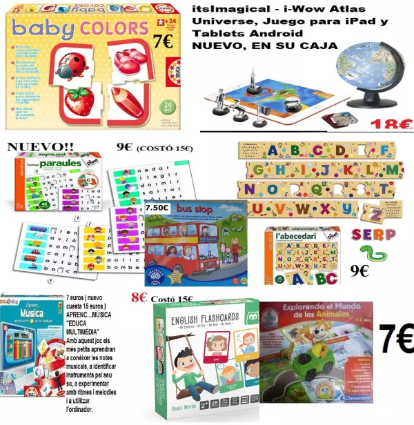 JUEGOS Y JUGUETES EDUCATIVOS DESDE 7€ EN PUMUCKI REUS ( tarragona)6