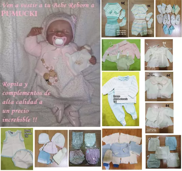 Ropa new born bebe recien nacido dsde 3€ EN PUMUCKI REUS ( TARRAGONA )