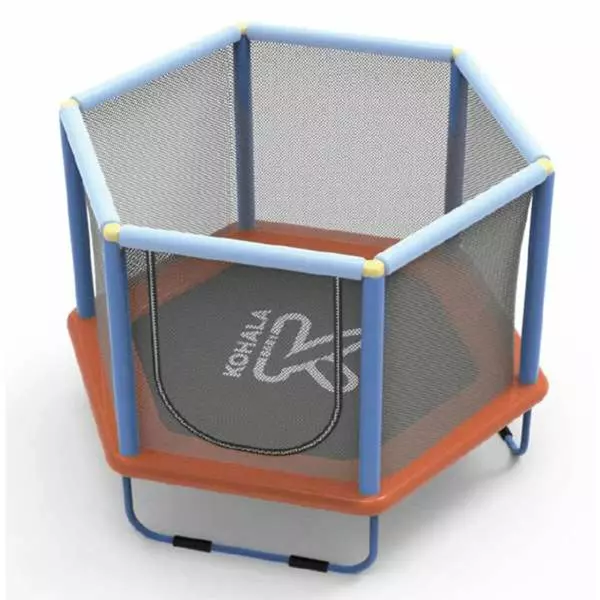 Cama Elástica Infantil Ociotrends 140x110 cm con Red de Seguridad