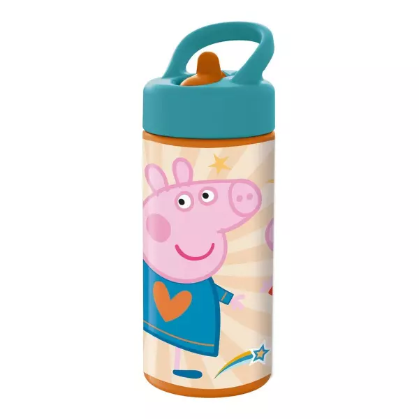 Botella de Agua Infantil Peppa Pig Rosa 410 ml | Diseño Divertido