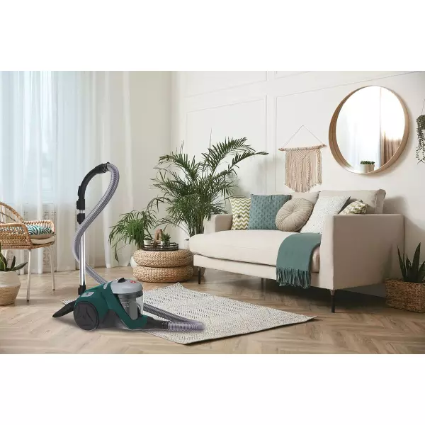 Aspirador Hoover Verde 850W Sin Bolsa con Filtro HEPA 13