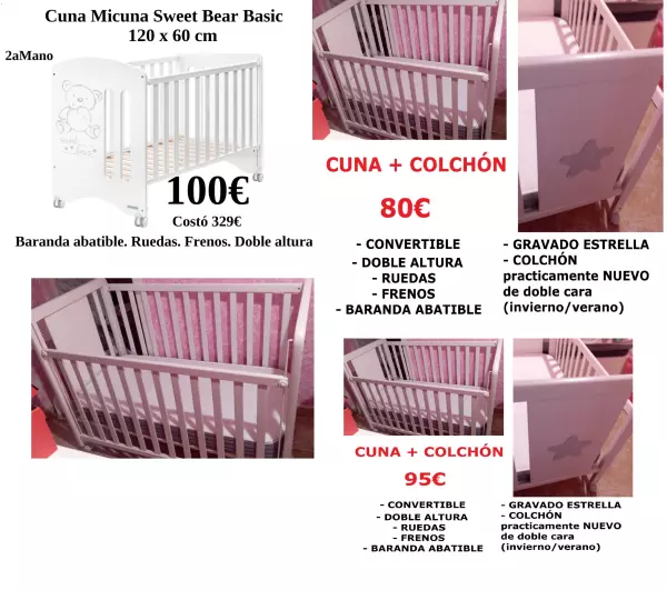 CUNAS DE MADERA DESDE 80€