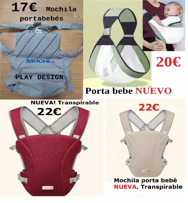 mochila porta bebe manduca etc desde 17€ en PUMUCKI REUS ( TGNA)