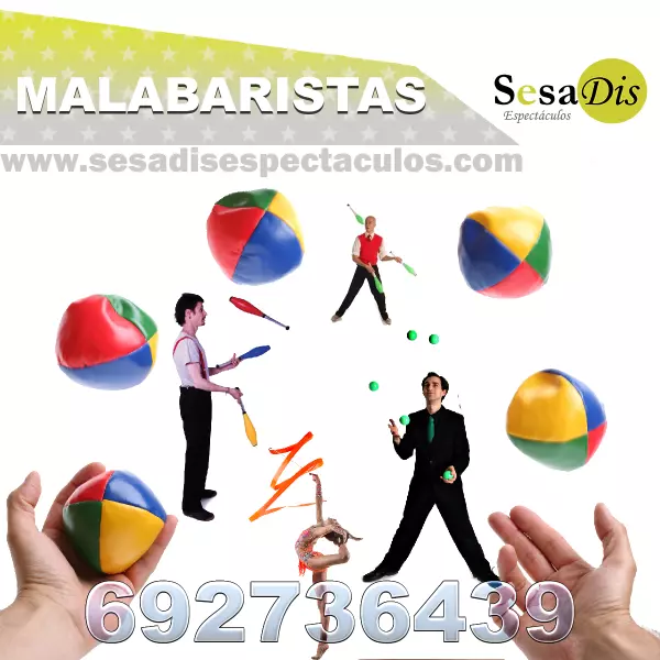 Malabaristas. Espectáculos con malabares