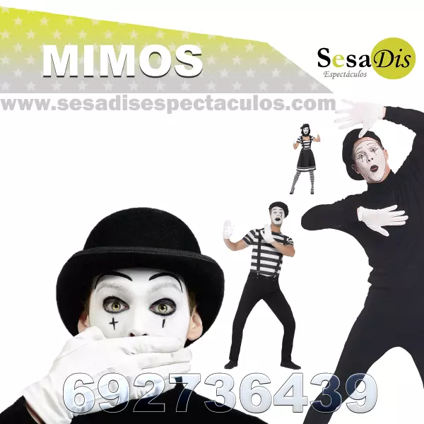Mimos. Espectáculos de mímica