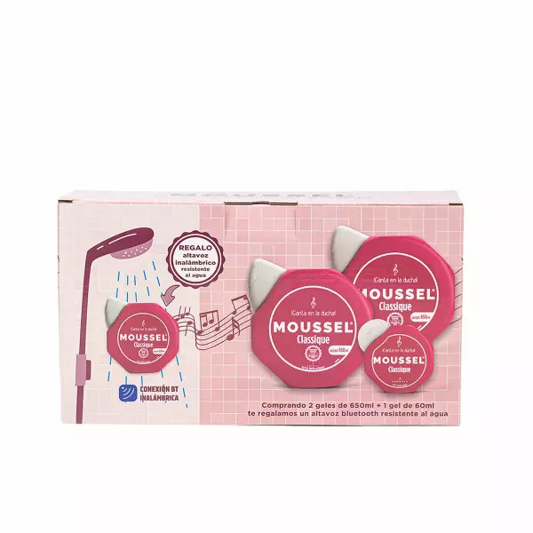 Gel de Ducha Moussel CLASSIQUE 3 Piezas Unisex – Frescura, Hidratación