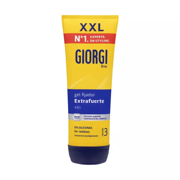 Gel Fijador Giorgi Nº3 240 ml | Fijación Extrafuerte Sin Siliconas