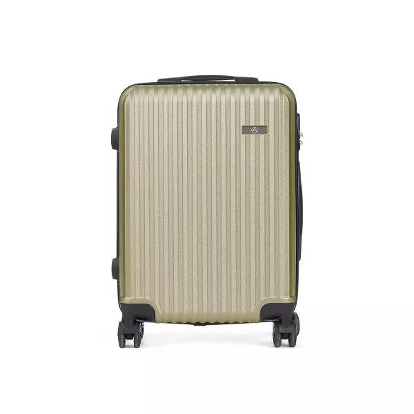 Maleta de Cabina HT-017-N Verde con Rayas 55x35x20 cm – Equipaje Compact