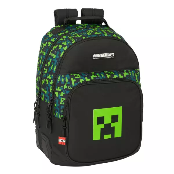 Mochila Escolar Minecraft TNT Multicolor 32x42x15 cm | Comodidad