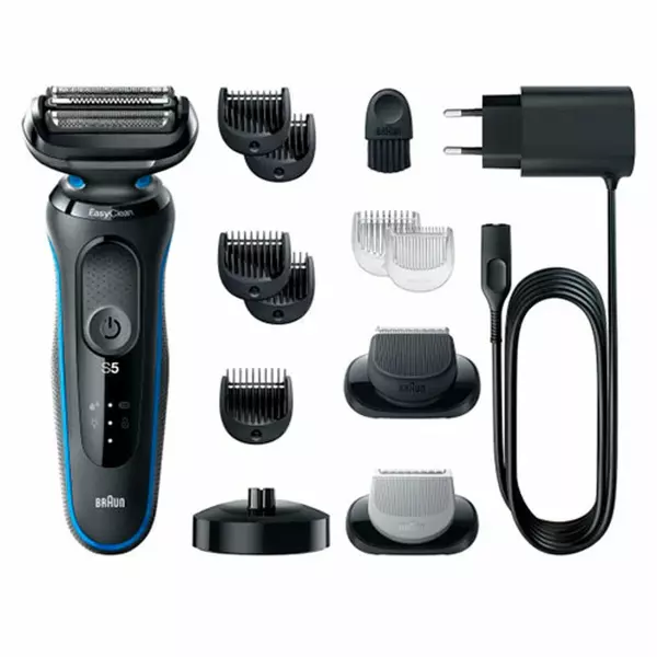 Maquinilla de Afeitar Eléctrica Braun Series 5 Azul – Afeitado Preciso
