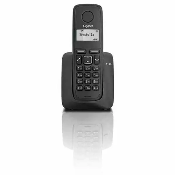 Teléfono Inalámbrico Gigaset A116BL Negro con Enchufe EU