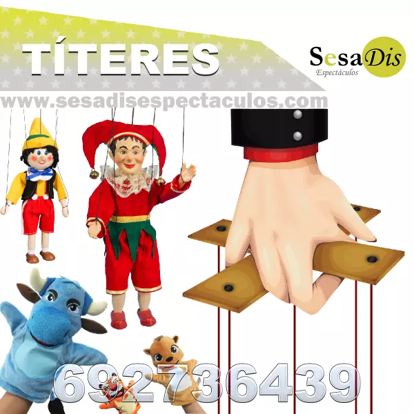 Obras de títeres. Marionetas