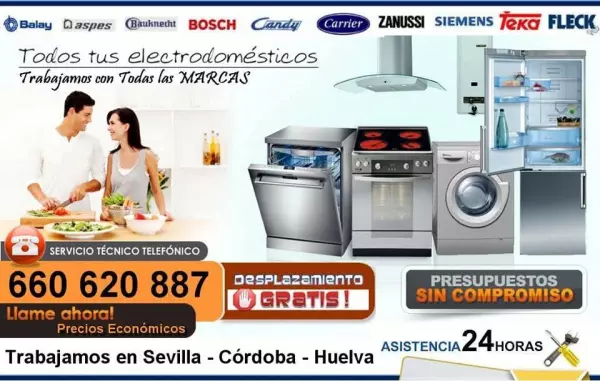 Reparación de electrodomésticos en Sevilla