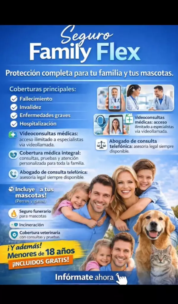 Seguros decesos, vida, salud