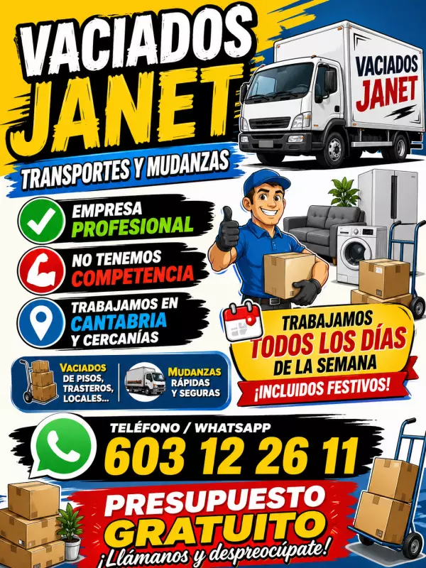 Mudanzas transportes y vaciados
