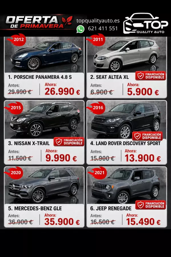 Ofertas de Primavera en Top Quality Auto