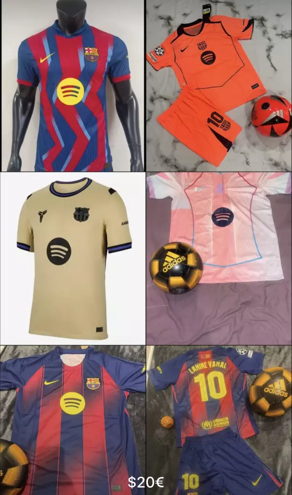Camisas de fútbol