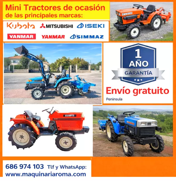 TRACTORES PEQUEÑOS MINI TRACTORES de Ocasión y Nuevos.
