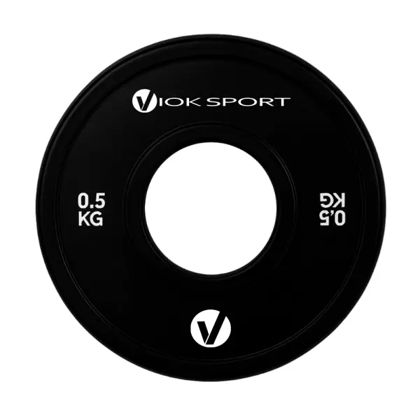 Disco fraccional halterofilia negro 0,5/1,5/2,5 KG