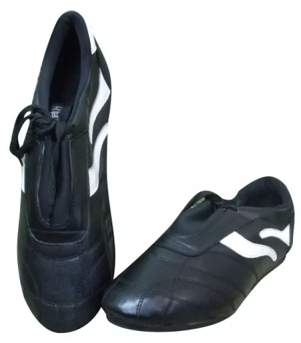 ZAPATILLA PIEL TATAMI BLANCO/NEGRO