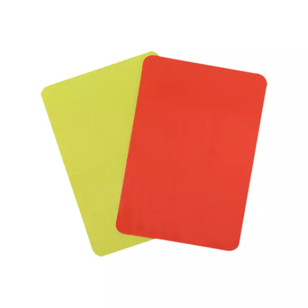 SET TARJETA ARBITRO COLOR ROJA /AMARILLA