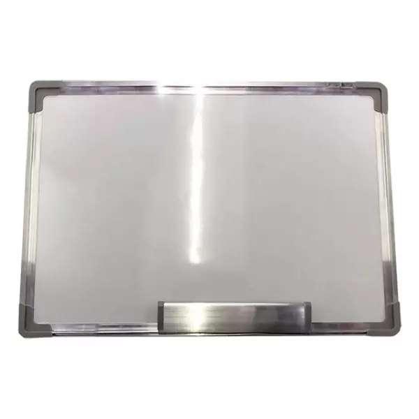 PIZARRA MAGNÉTICA CERCO DE ALUMINIO 60X90 CM CON SOPORTE NEUTRAL
