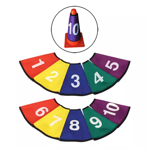 SET 10 FUNDAS NUMERADOS PARA CONO SEMIRIGIDO#