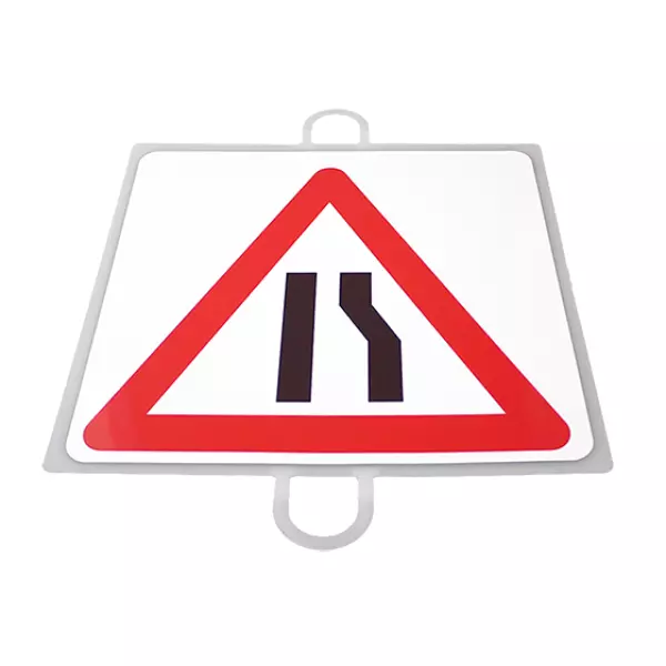 PANEL DE SEÑALIZACION TRAFICO DE PELIGRO Nº 9 (EXTRECHAMIENTO)