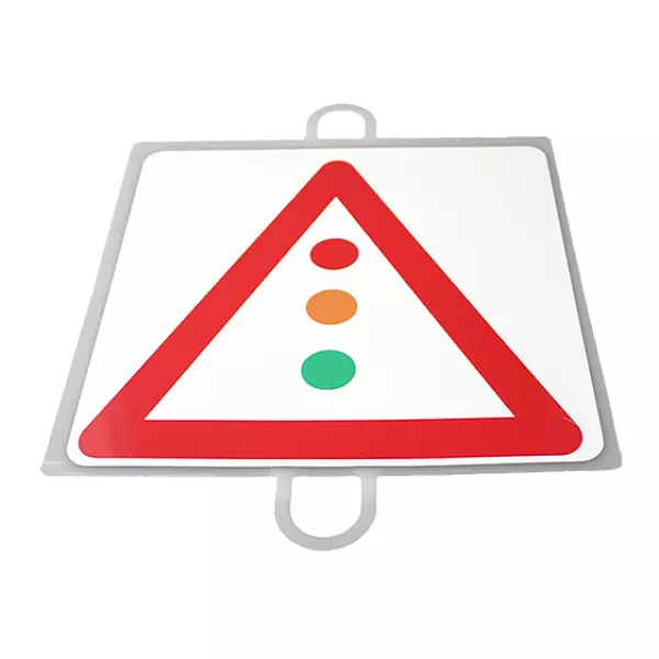 PANEL DE SEÑALIZACION TRAFICO DE PELIGRO Nº 10 (SEMAFOROS)
