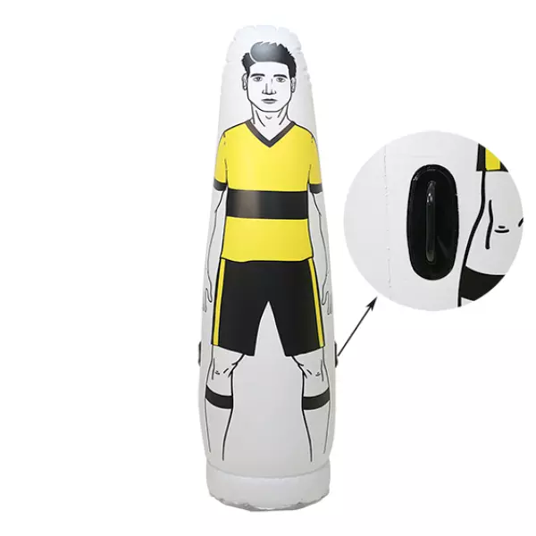 JUGADOR BARRERA HINCHABLE AMARILLO FLUOR, 1,65 altura PREGUNTAR STOCK