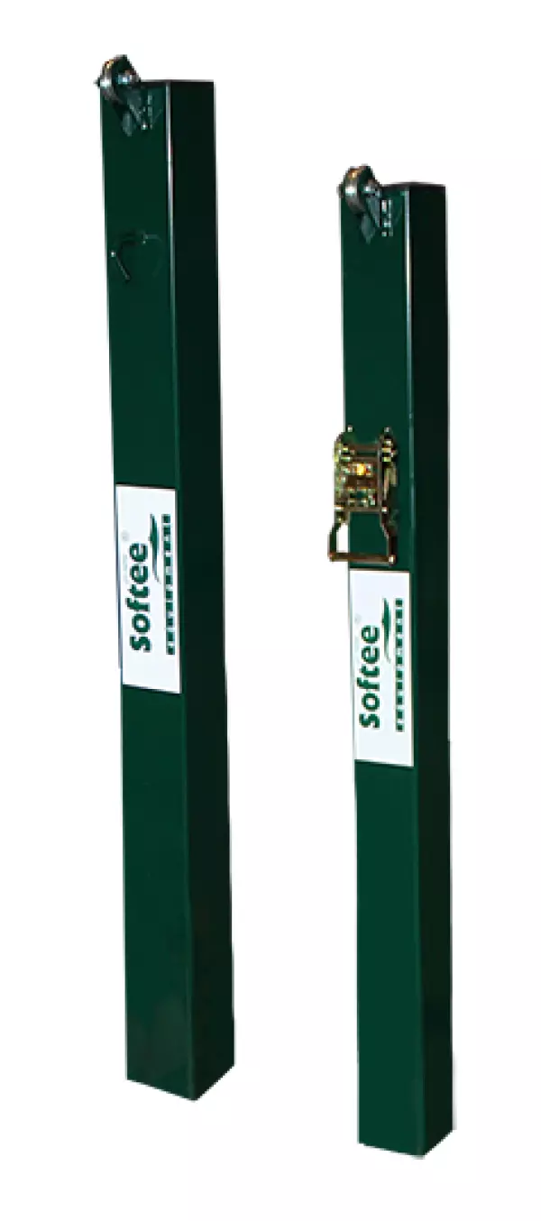 JUEGO POSTES DE PADEL FIJOS CUADRADOS 80X 80 MM