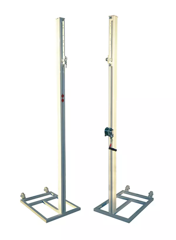 JUEGO POSTES VOLEIBOL TRASLADABLES ALUMINIO  90 MM