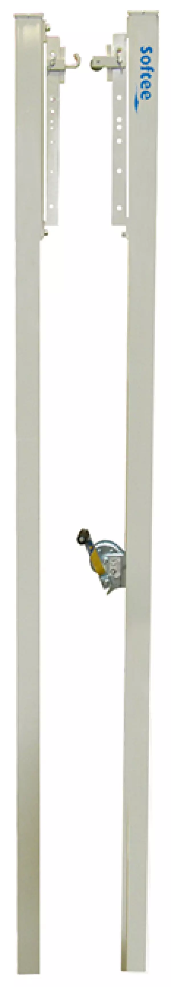 JUEGO POSTES VOLEIBOL FIJOS DE ALUMINIO SECCION CUADRADA 80 X 80MM