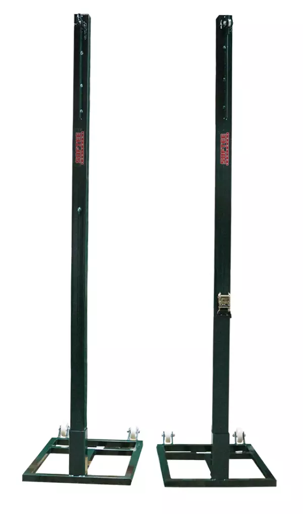 JUEGO POSTES VOLEIBOL METALICOS CUADRADOS 80 X 80 MM TRASLADABLES preguntar stock