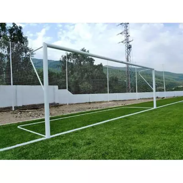 JUEGO PORTERIAS ALUMINIO FUTBOL 7  90 MM FIJAS PORTES GRATIS