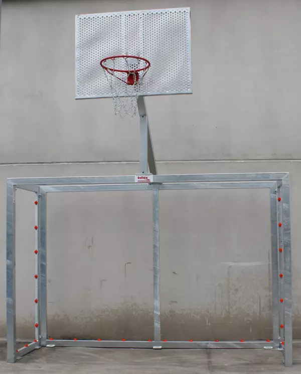 JUEGO PORTERIAS GALVANIZADAS F.SALA/BALONMANO - CANASTA BASKET DOS UNIDADES
