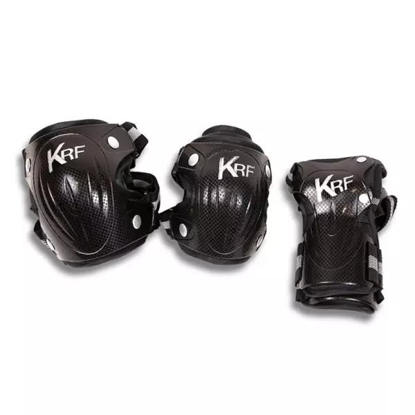SET HIGHT FIBRA COOLMAX BLACK/GREY PATINES