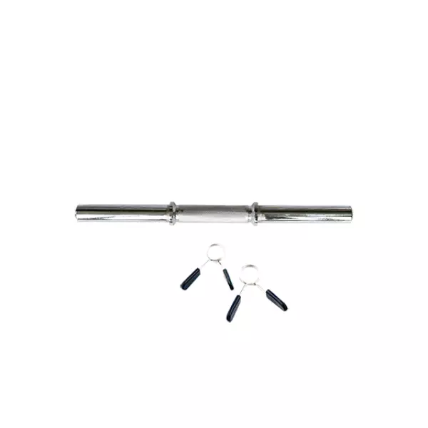 BARRA MANCUERNA 45CM CON FIJACIONES MUELLE DIAMETRO 30